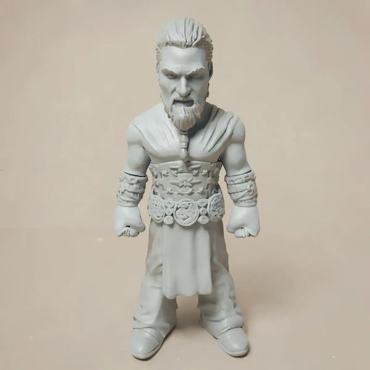 Unpainted 3D Figure Game Thrones Khal Drogo Chibi 3D Printing Figurine Painting DIY Gift Colors 30 Cm 1:6