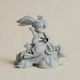 Unpainted 3D Figure Princess Peach 3D Printing Figurine On Motor Super Mario Painting DIY Gift Colors 15.2 Cm 1:12