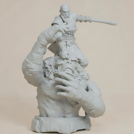 Небоядисана 3D Фигура Кратос На Чудовище Боядисване DIY Подарък Цветове 15,2 См 1:12