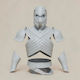 Unpainted 3D Figure Cosplay House Dragon Kingsguard Armor Painting DIY Gift Colors 20 Cm 1:8