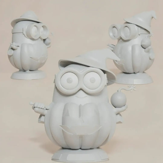 Небоядисана 3D Фигура Хелоуин Bob Minion Files Боядисване DIY Подарък Цветове 30 См 1:6