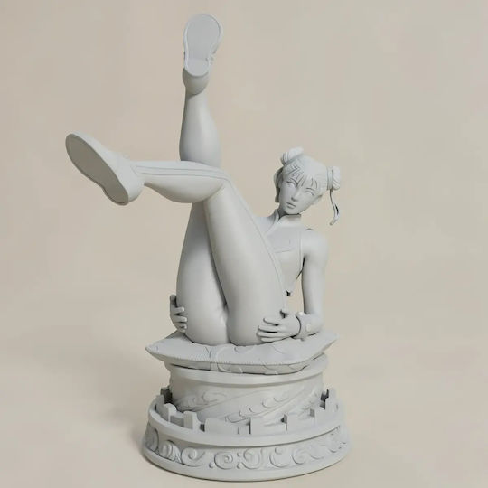 Unpainted 3d Figur Fortnite Chun Li Statue Painting Diy Geschenk Farben 20 Cm 1:8