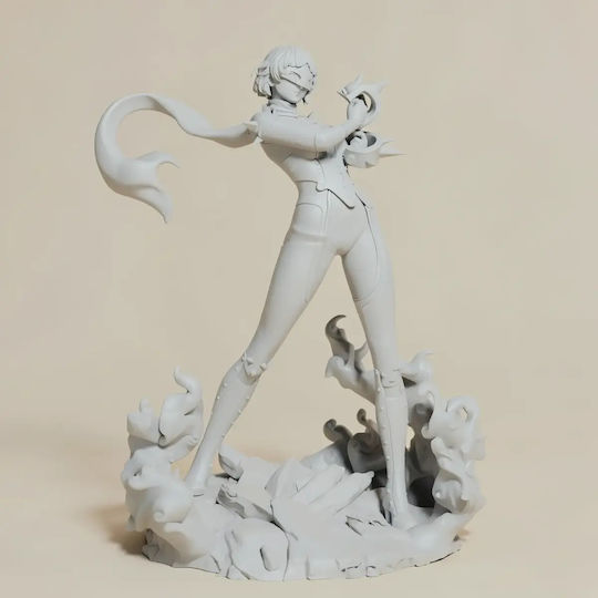 Небоядисана 3D Фигура Makoto Persona 5 Боядисване DIY Подарък Цветове 20 см 1:8