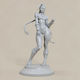 Unpainted 3D Figure Cammy Stand V2 From Street Fighter Painting DIY Gift Colors 15.2 Cm 1:12