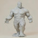 Άβαφη 3d Φιγούρα Hulk Power From Marvel Βάψιμο Diy Δώρο Χρώματα 15,2 Cm 1:12
