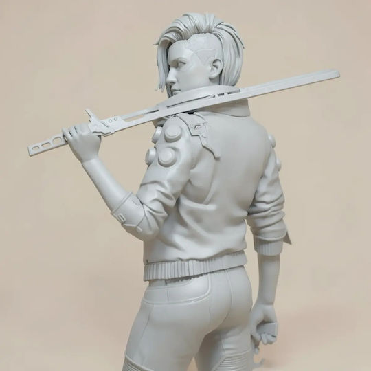Unpainted 3D Figure Female V Cyberpunk 3D Painting DIY Gift Colors 15.2 Cm 1:12