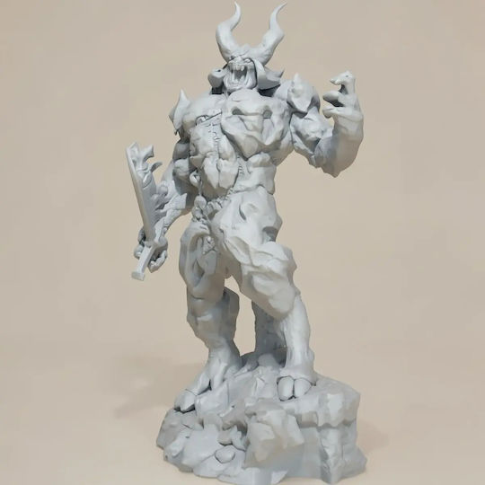 Unpainted 3D Figure Surtur Thor Ragnarok Painting DIY Gift Colors 20 Cm 1:8
