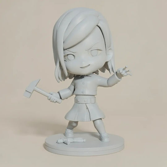 Небоядисана 3D Фигура Nobara Kugisaki Chibi Jujutsu Kaisen 3D Модел Боядисване DIY Подарък Цветове 15,2 См 1:12