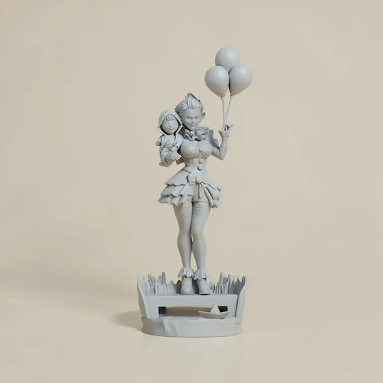 Unpainted 3D Figure Female Pennywise Painting DIY Gift Colors 20 Cm 1:8