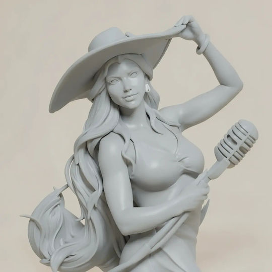 Unpainted 3D Figure Pauline Super Mario Odyssey 250mm 3D Painting DIY Gift Colors 30 Cm 1:6