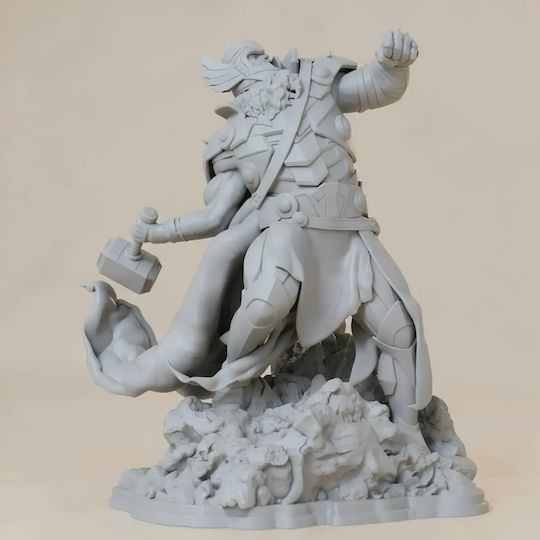 Άβαφη 3d Φιγούρα King Thor 3d Model Action Pose Βάψιμο Diy Δώρο Χρώματα 20 Cm 1:8