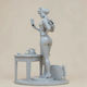 Unpainted 3d Figur Catwoman Detective 3d Bemalung Diy Geschenk Farben 30 Cm 1:6