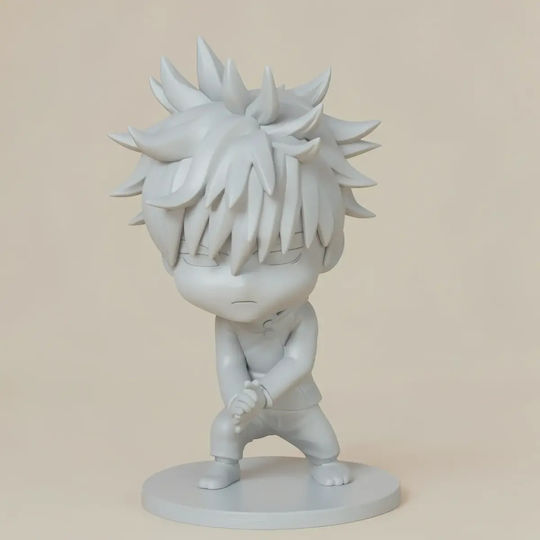 Небоядисана 3D Фигура Megumi Fushiguro Chibi Jujutsu Kaisen 3D Модел Боядисване DIY Подарък Цветове 30 см 1:6