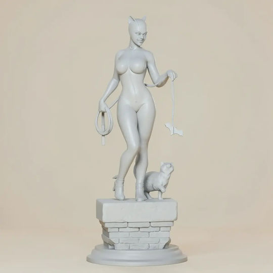 Unbemalte 3d Figur Catwoman V4 Aus Dc Bemalung Diy Geschenk Farben 30 Cm 1:6