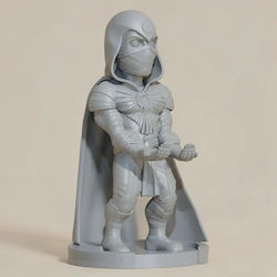 Άβαφη 3d Φιγούρα Moon Knight Joystick Holder 3d Βάψιμο Diy Δώρο Χρώματα 15,2 Cm 1:12