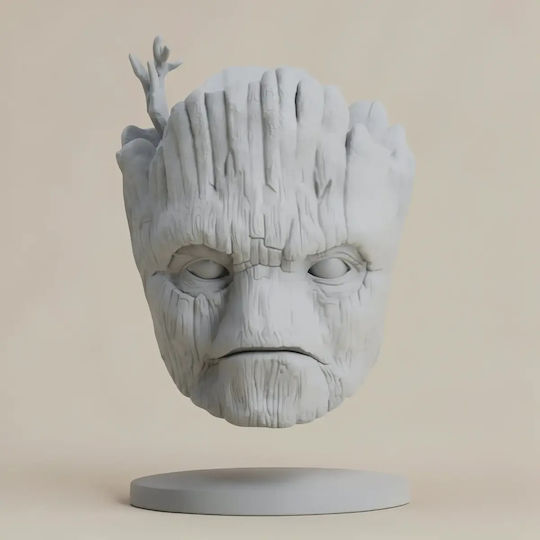 Unpainted 3D Figure Cosplay Groot Mask Wearable Painting DIY Gift Colors 20 Cm 1:8