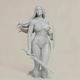 Unpainted 3D Figur Wonder Woman Classic Thicc 3D Painting Diy Geschenk Farben 15,2 cm 1:12