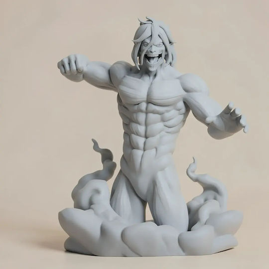 Unbemalte 3d Figur Eren Halbkörper Bereit Für Angriff auf Titan Bemalung Diy Geschenk Farben 15,2 Cm 1:12