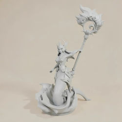 Unbemalte 3d Figur Nami Aus League of Legends Bemalung Diy Geschenk Farben 20 Cm 1:8 Unbemalte 3d Figur Nami Aus League of Legends Bemalung Diy Geschenk Farben 20 Cm 1:8