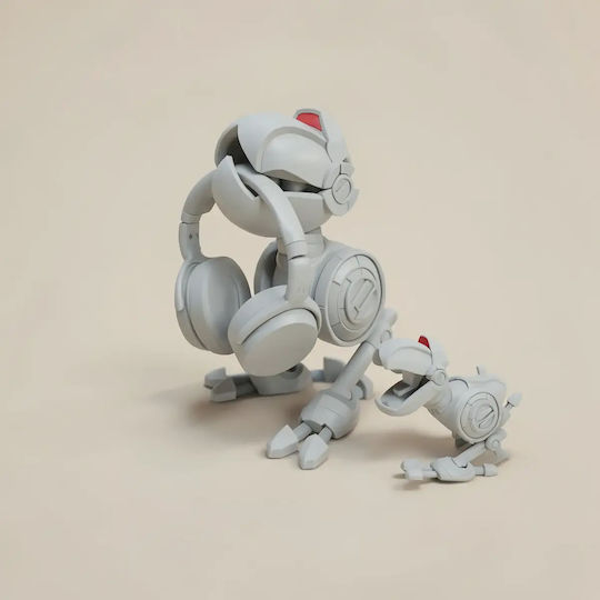 Άβαφη 3d Sammelbare Figuren Basic Tmnt Mouser Joystick Basis Diy Geschenk Farben 20 Cm 1:8