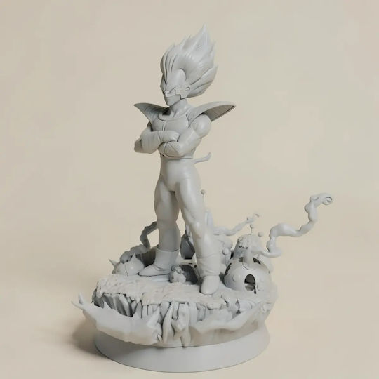 Небоядисана 3D Фигура Vegeta Holding Dragonball 3D Печат Модели Боядисване DIY Подарък Цветове 15,2 См 1:12