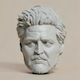 Άβαφη 3d Φιγούρα Custom Head Collection Joel Miller Last Us Βάψιμο Diy Δώρο Χρώματα 20 Cm 1:8