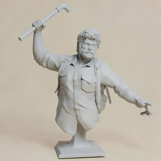 Άβαφη 3d Φιγούρα Joel Last Us Fighting Scene Bust Βάψιμο Diy Δώρο Χρώματα 30 Cm 1:6