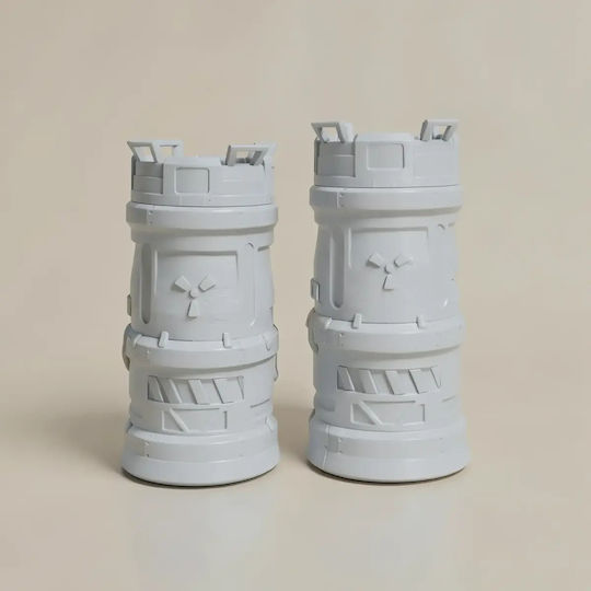 Άβαφη 3d Sammelbare Figuren Basic Toxic Waste Can Holder Basis Diy Δώρο Χρώματα 15,2 Cm 1:12