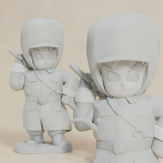 Небоядисана 3D Фигура Kid Goku Winter Sculptures 3D Печат Боядисване DIY Подарък Цветове 20 см 1:8