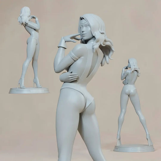 Abgezeichnete 3d Figur Wonder Woman Pin Up 3d Bemalung Diy Geschenk Farben 20 Cm 1:8