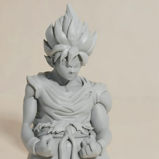 Небоядисана 3D Фигура Гоку Трансформация 3D Боядисване DIY Подарък Цветове 30 см 1:6