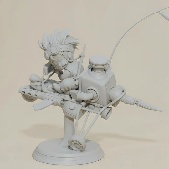 Небоядисана 3D Фигура Гоку Пилот 3D Боядисване DIY Подарък Цветове 15,2 См 1:12