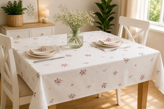 NufJoy Fleckabweisendes Tischtuch Set Draped 120x160cm