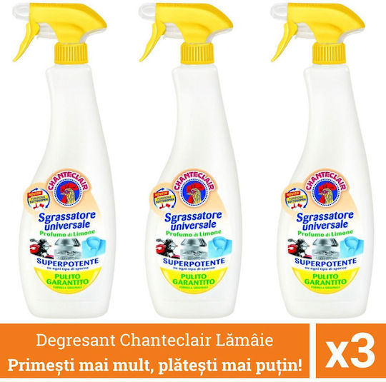 Chante Clair Grease Cleaner Spray 600ml 3 Pieces