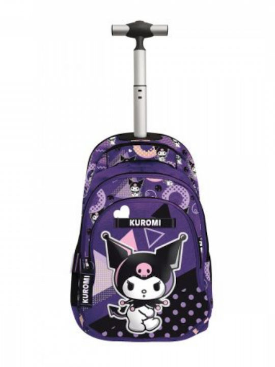 Graffiti Pop Art Kuromi School Trolley Bag for ...