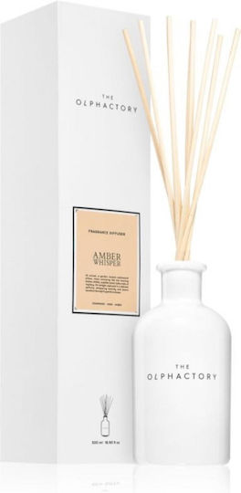 Olphactory Amber Whisper Fragrance Sticks Aroma Reed Diffuser 500 Ml