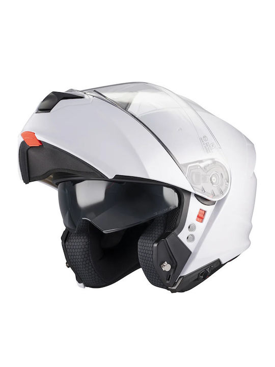 MT Genesis Gloss White Κράνος Μηχανής Flip-Up D...