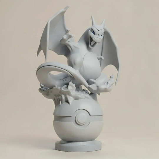 Άβαφη 3d Φιγούρα Basic Pokemon Collection Charizard Clone Βάψιμο Diy Δώρο Χρώματα 30 Cm 1:6