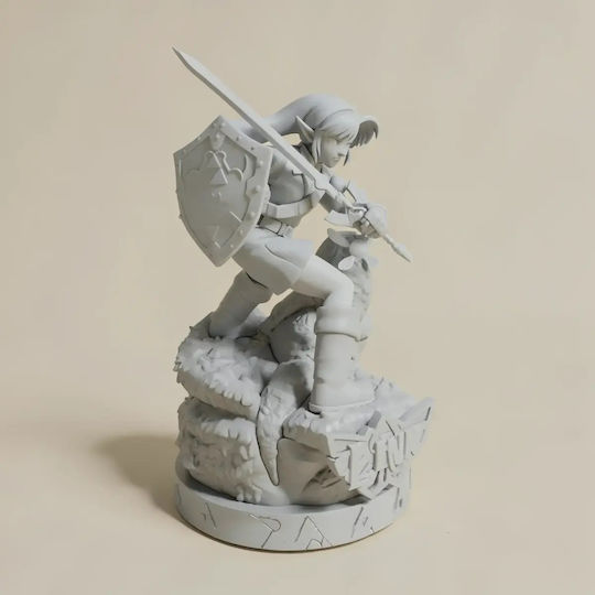 Unpainted 3D Figure Link Ocarina Time 3D Painting DIY Gift Colors 20 Cm 1:8