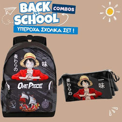 Σχολικό Σετ Τσάντα πλάτης One Piece + Κασετίνα Τριπλή Σχολικό Σετ Τσάντα πλάτης One Piece + Κασετίνα Τριπλή