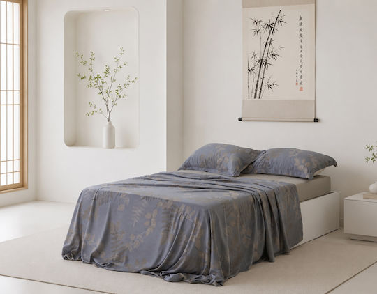 Silk Fashion Module Super Dublu 3 Bucăți 160x200+40 cm Cu Hugger Din Cauciuc Pureline Silk Fashion Module Super Dublu 3 Bucăți 160x200+40 cm Cu Hugger Din Cauciuc Pureline