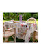Tessitura Toscana Telerie Cotton Tablecloth Onirica Orange 170x360cm