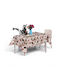 Braune Tischdecke 140x140cm