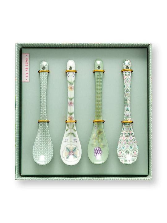PiP Studio PiP Studio Edelstahl-Löffel Grünes Set 4 Stück