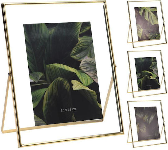 Zaros Kunststoff Fotorahmen mit Goldrahmen