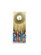 Wooden Yellow Wall Clock 20x50cm