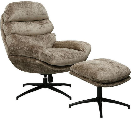 Scaun de Relaxare cu Puf Muștar 93x78x99cm