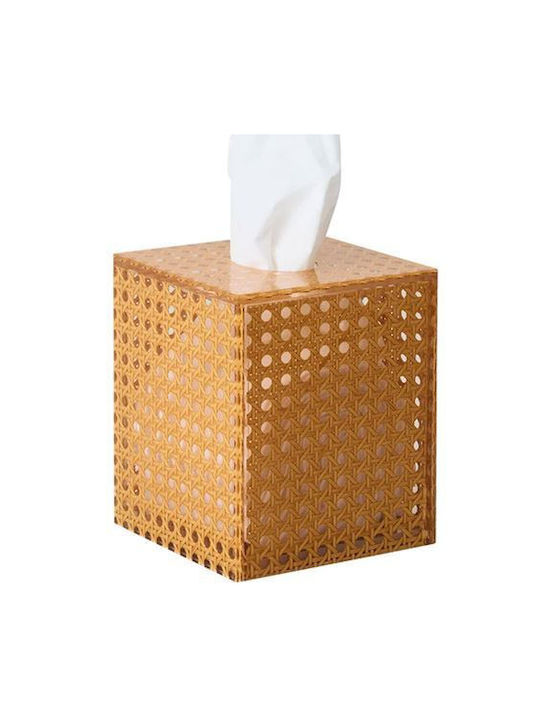 Kim Seybert Tissue Holder Plastic Beige 13.3x13.3x16cm DH1259610NAT