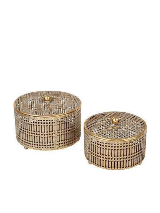 Zen Collection Комплект Декоративни Металически Кутии 2 Бройки