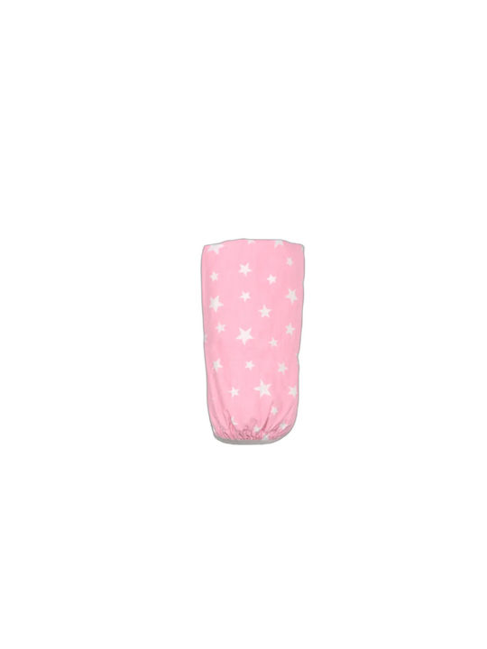 Baby Star Lenjerie De Patut Bebe Pentru Patut Bumbac Cu Cauciuc Roz 70x140cm 5002.R.A.LE